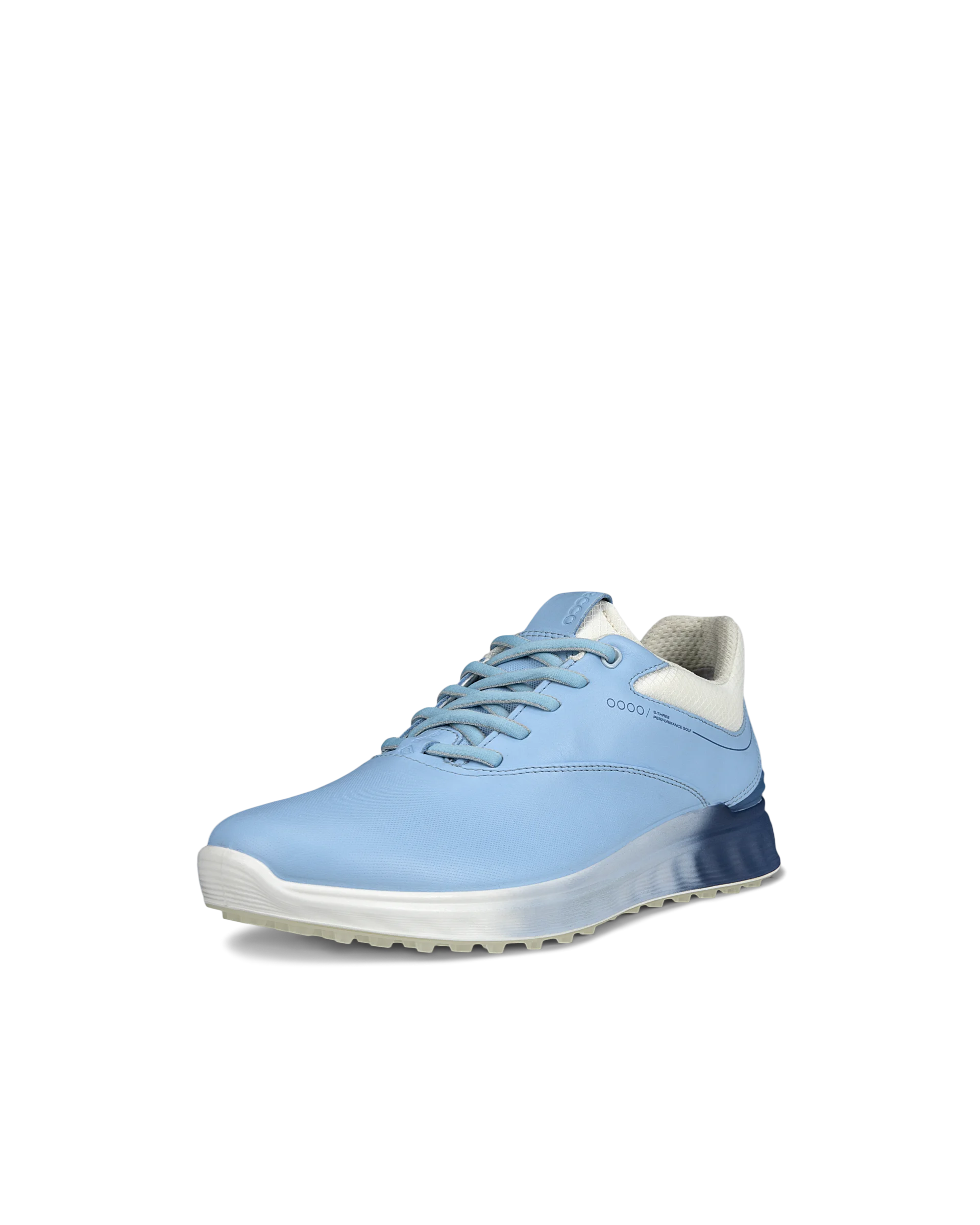 ECCO W Golf S-Three Damen Golfschuh aus Leder mit Gore-Tex Blau