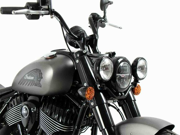 Hepco & Becker Twinlight Dual Lights (street) with mounting bracket and cable—gloss blackRef: Hbe02533A / 4007641 00 01