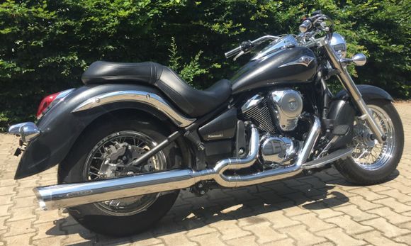 Miller Complete Exhaust System - Black SlashCut Polish OutletRef: Mil01311A / Ka-Vn900L-X24.08