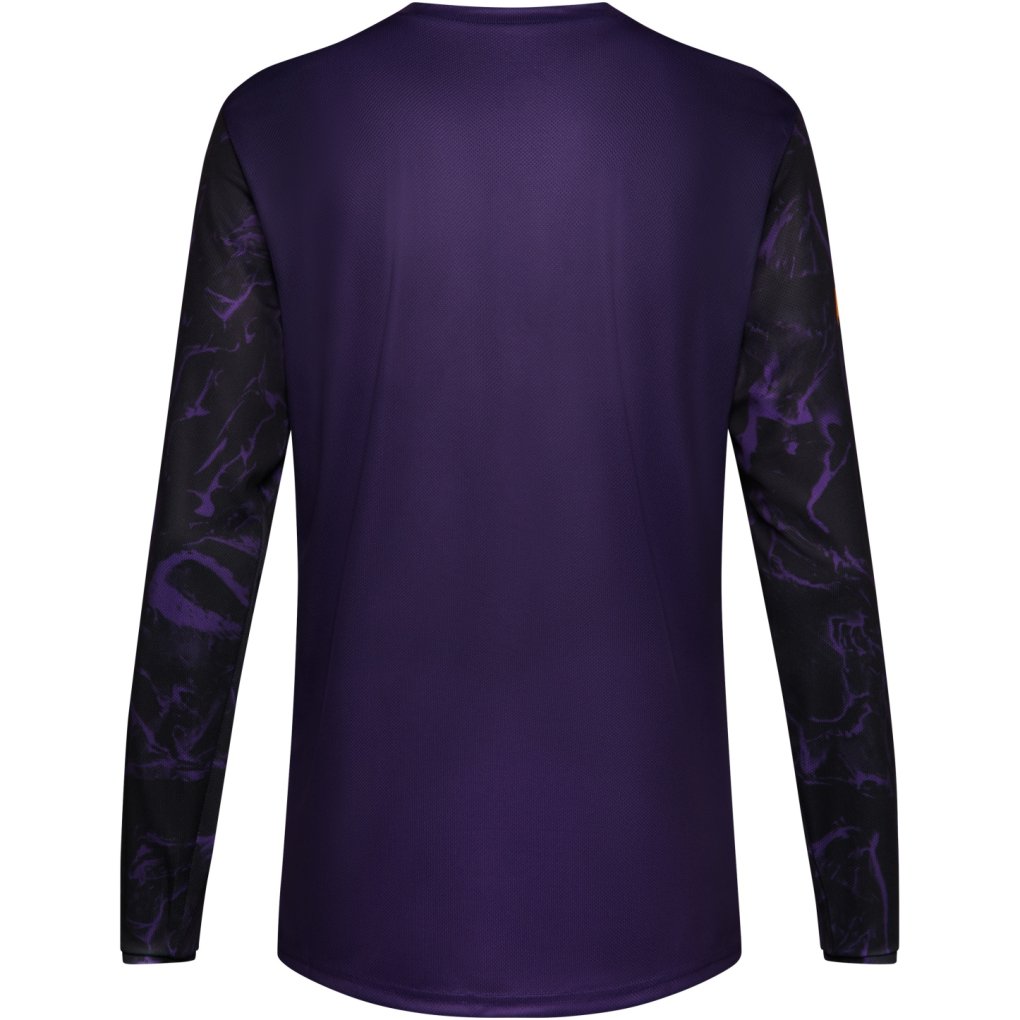 FOX Ranger MTB Long Sleeve Jersey Kids - Image Print - plum