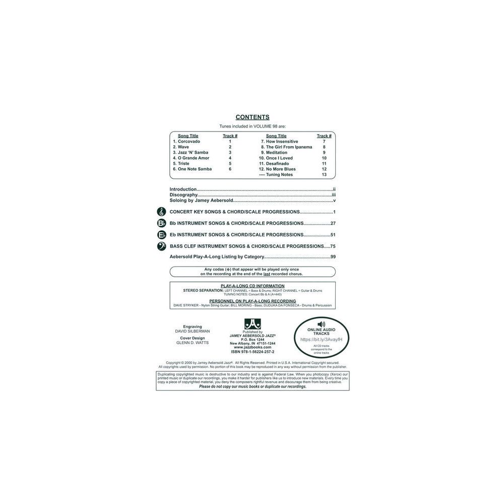 Jamey Aebersold Antonio Carlos Jobim – Thomann Ireland