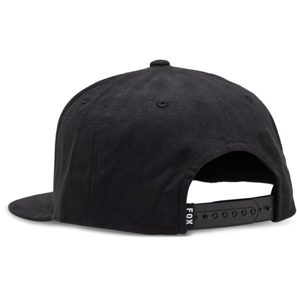 FOX Head Snapback Hat - black/charcoal