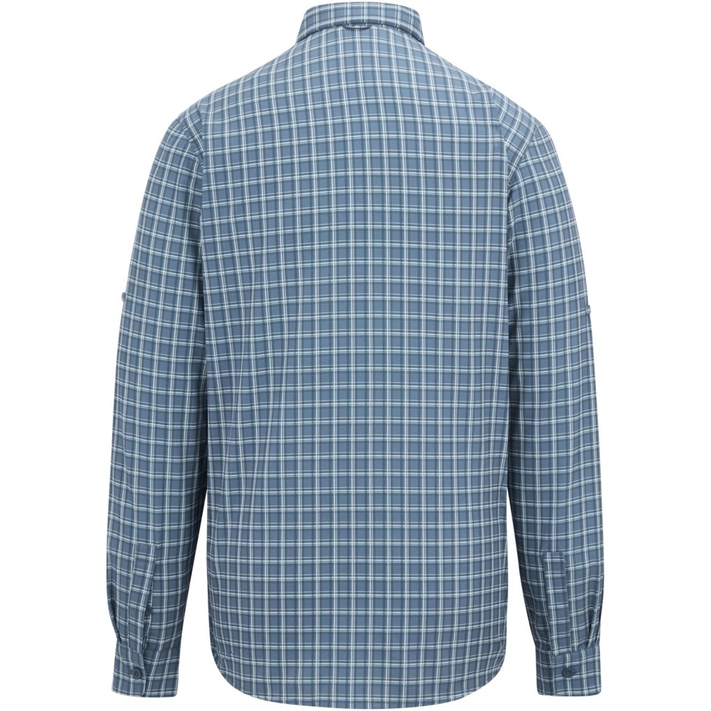 Regatta Anti-Insect Travel Light Longsleeve Shirt Men - China Blue Check YV0