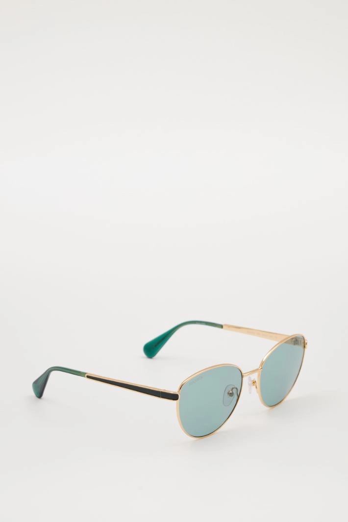 Thin frame glasses - GREEN