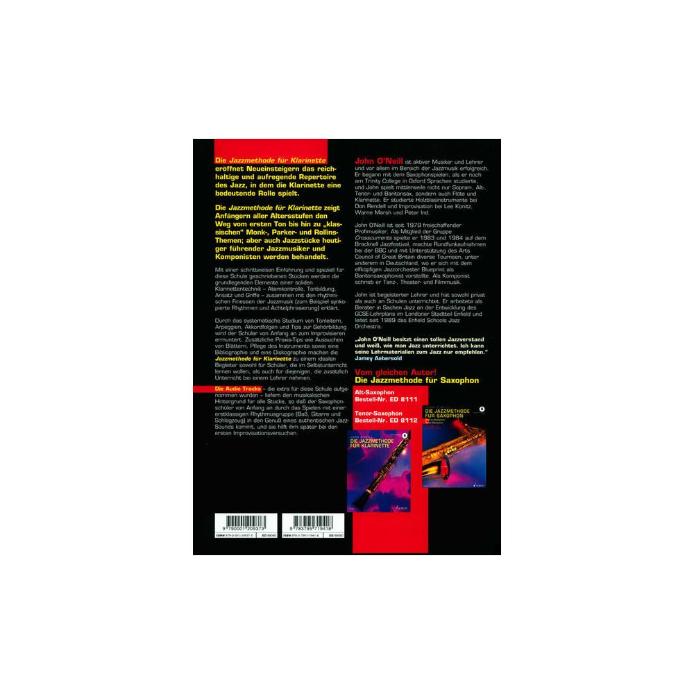 Schott Die Jazzmethode Für Klarinette – Thomann Ireland