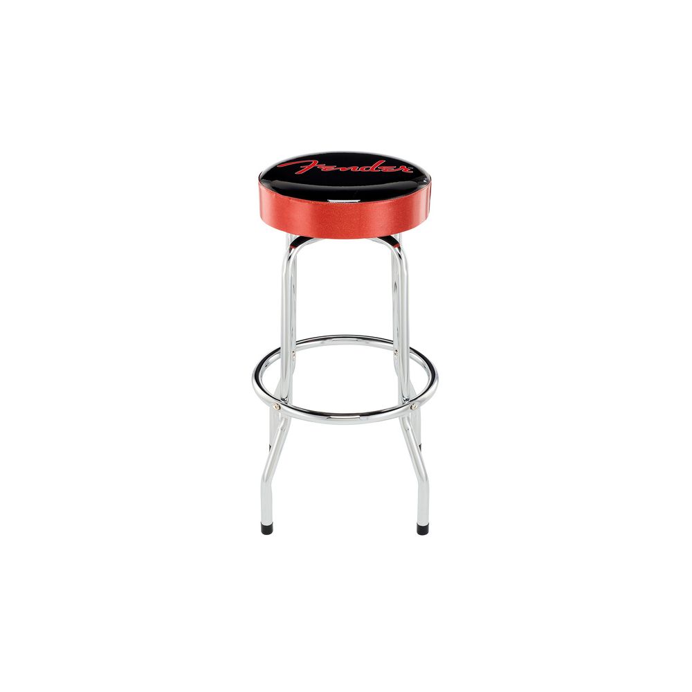 Fender Red Sparkle Logo Barstool 30
