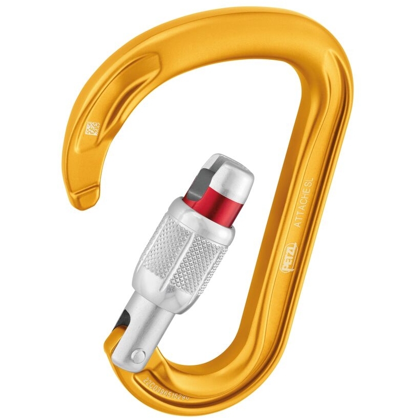 Petzl Attache Screw Carabiner - yellow
