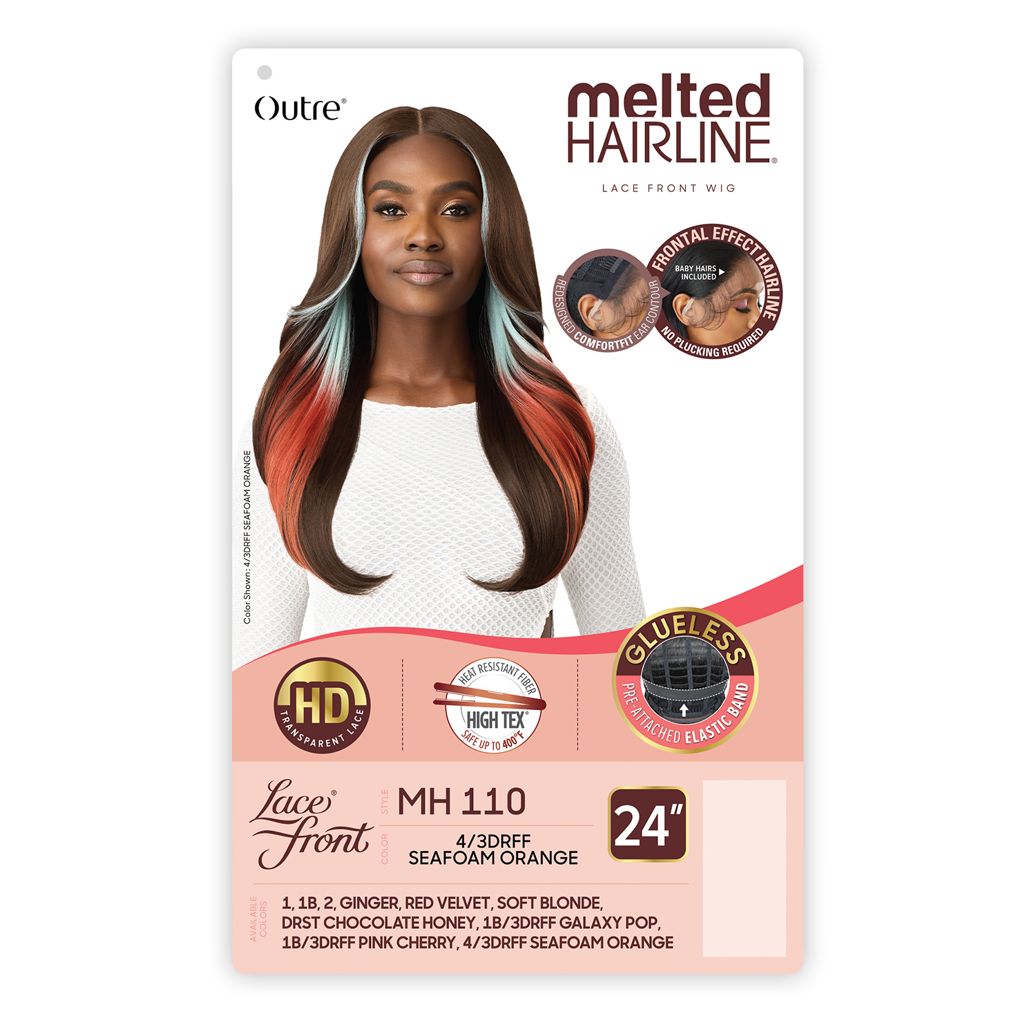 Outre HD Lace Front Wig Melted Hairline Glueless MH 110