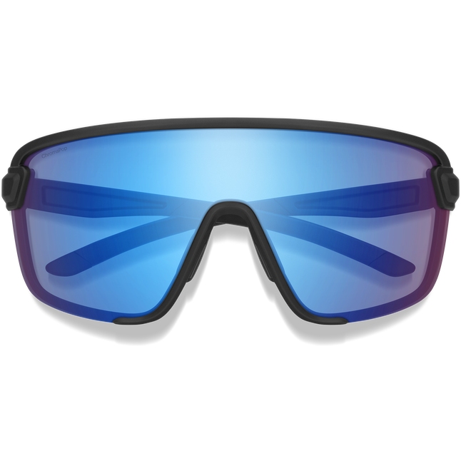 Smith Bobcat ChromaPop Glasses - Matte Black - Low Light Rose Blue Mirror | Clear