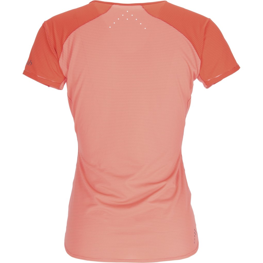 Rab Sonic Ultra Tee Women - red grapefruit/reef