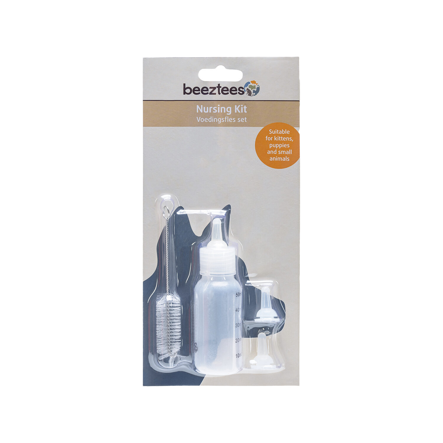 Beeztees Feeding Bottle - Transparent - 50 ml