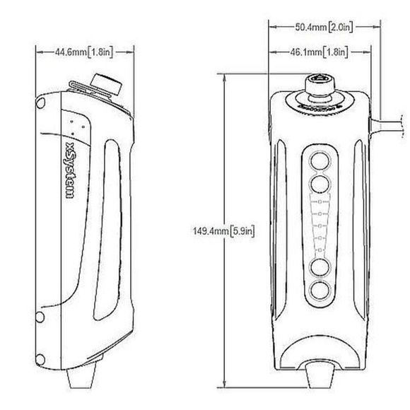 Grease Scottoiler Chain Tank with XSYSTEM 2.0 universal pumpRef: Sct00015A / 1106964