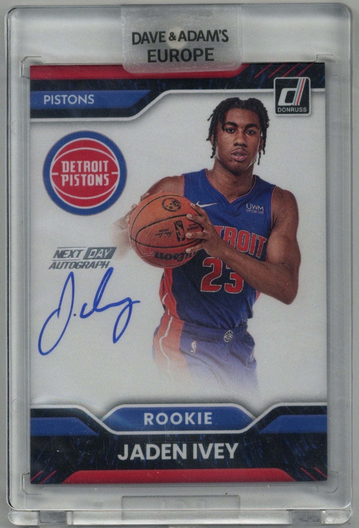 2022/23 Panini Donruss Jaden Ivey Next Day Auto Card #ND-JIP