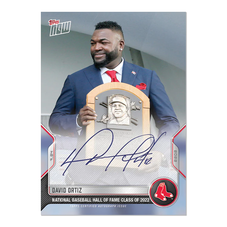 On-Card Auto # to 99 - David Ortiz - 2022 MLB TOPPS NOW® Card 587A