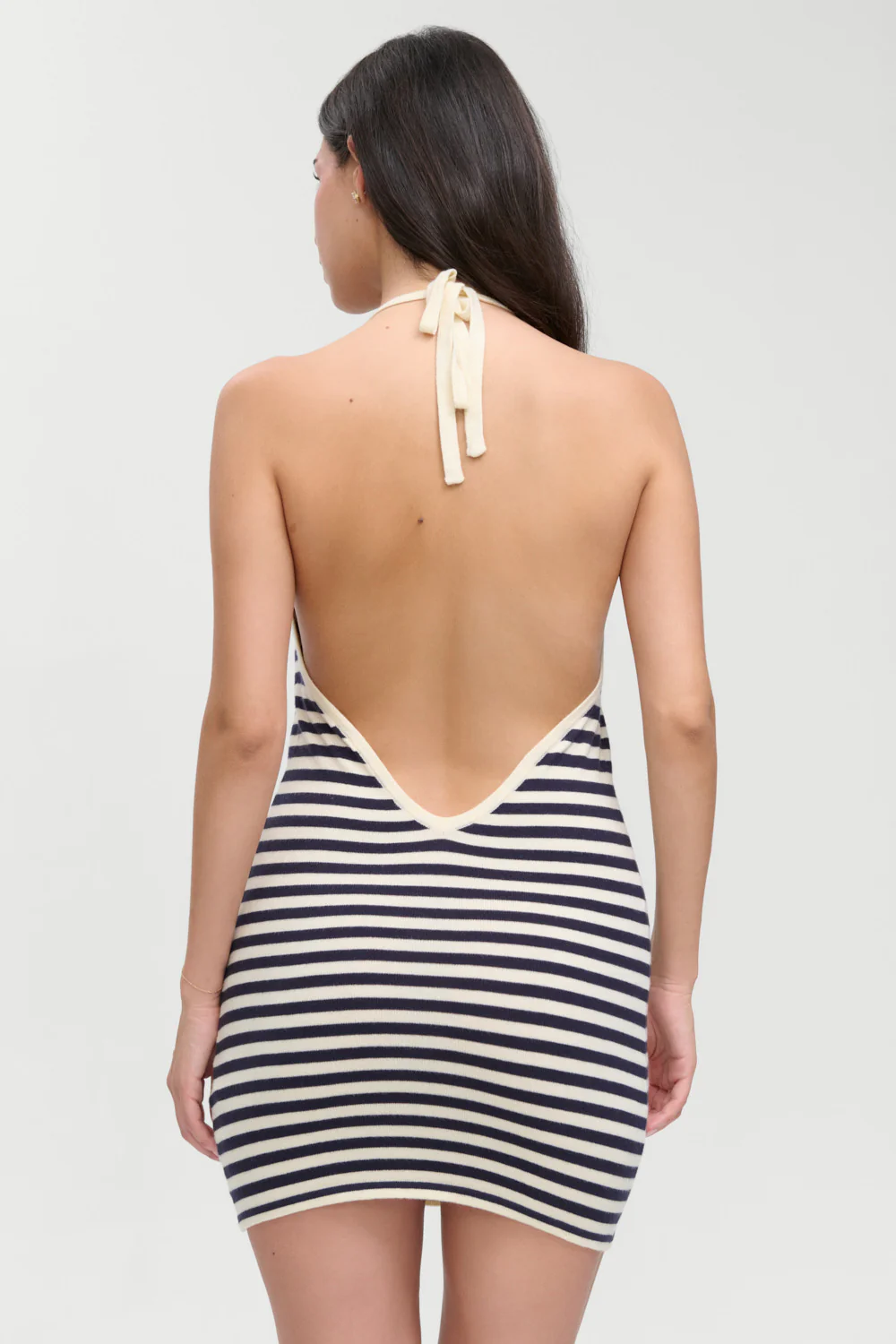 Moon Cloud Knit Mini Dress - Barefoot Stripe