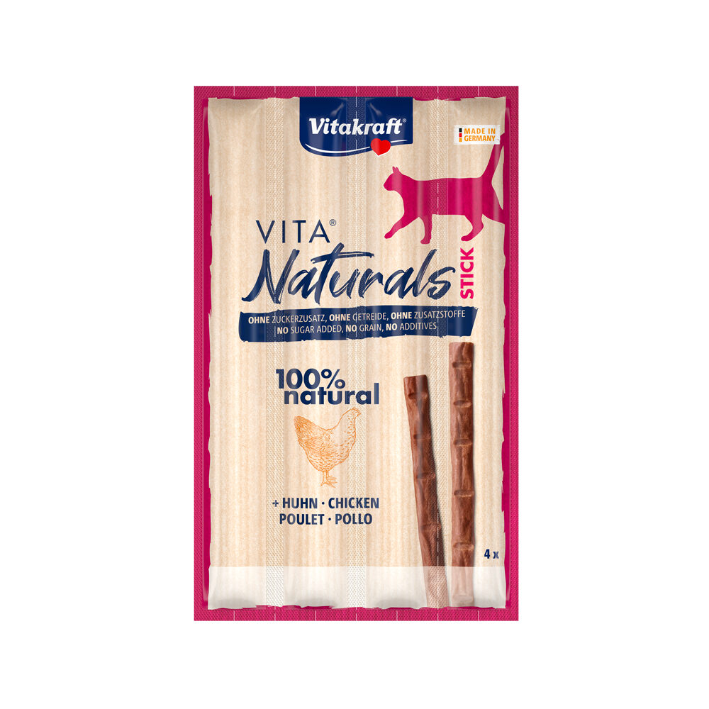 Vitakraft Vita Naturals Sticks - Salmon - 4 pieces