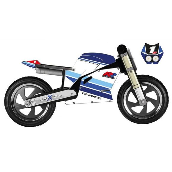 Evo-X Racing Kiddi Moto GSXR Vintage Balance Bike - Black/BlueRef: EXR0034 / 916-1151