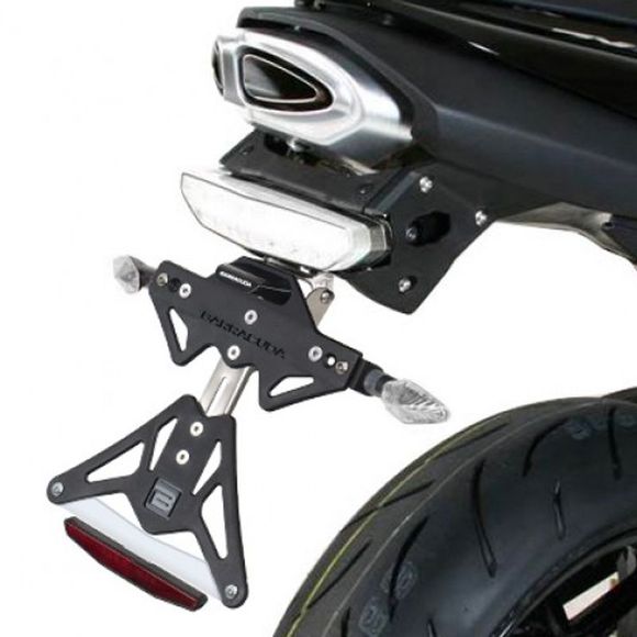 Support de plaque Barracuda Noir - NoirKAWASAKI 600 NINJA ZX-6 R (ZX600P) - 2007 - 2008Ref : BAR0294 / KP6104/07-BN