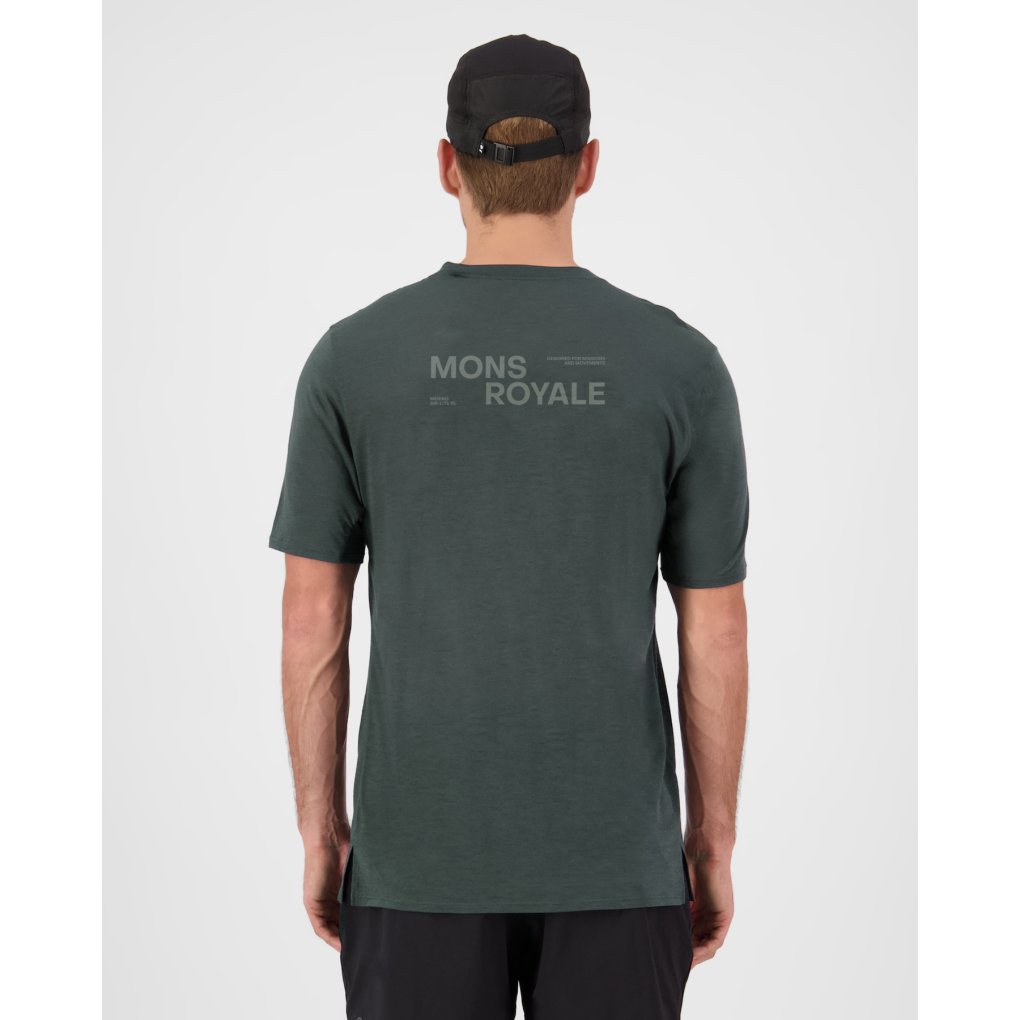 Mons Royale Aero Ultralight Merino T-Shirt Men - dark cypress