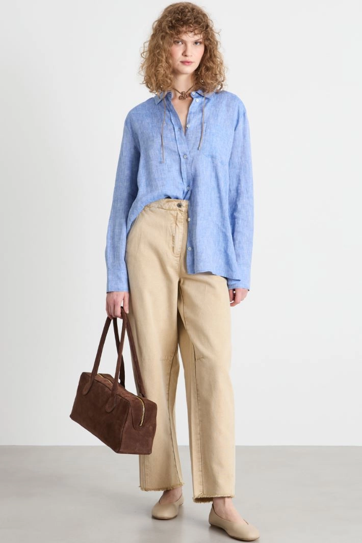 Linen shirt - LIGHT BLUE