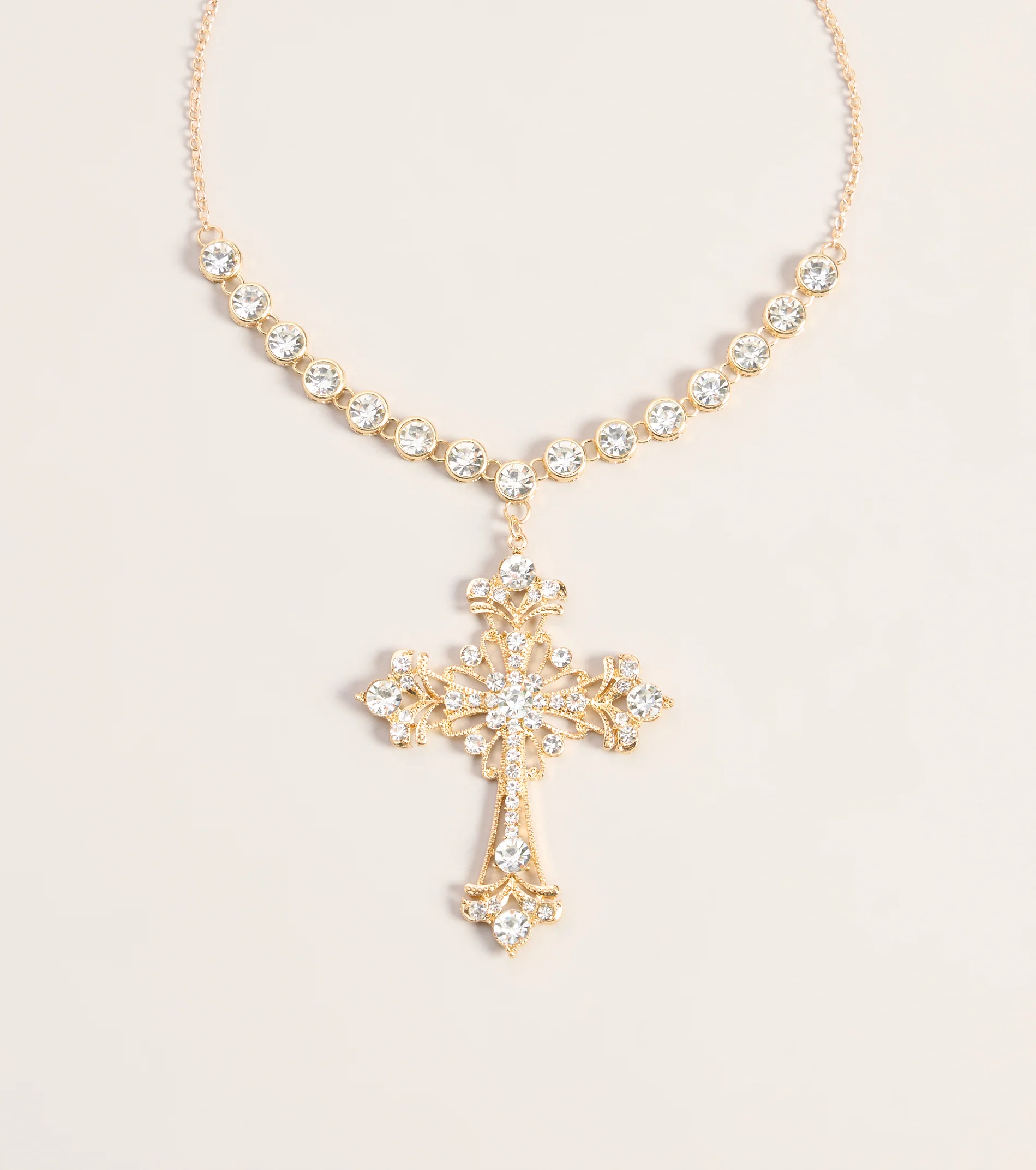 Heirloom Spark Cross Necklace