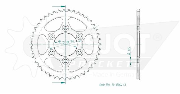 Esjot crown 43 teethRef: ESJO00129A / 12113078
