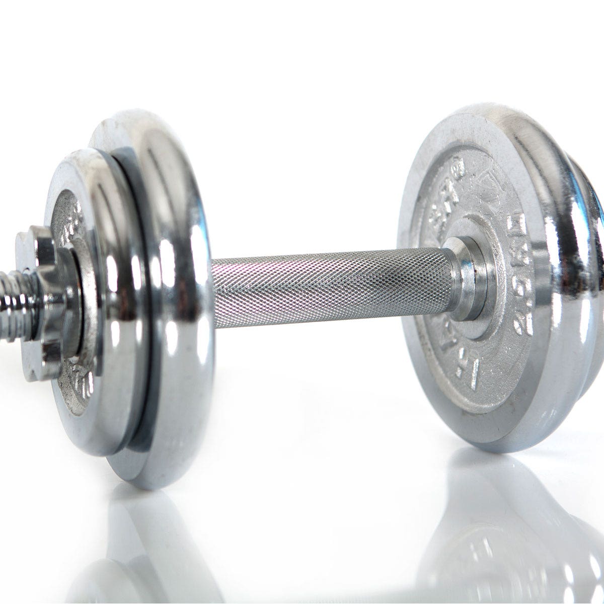 Dumbbell set 10 kg, chrome