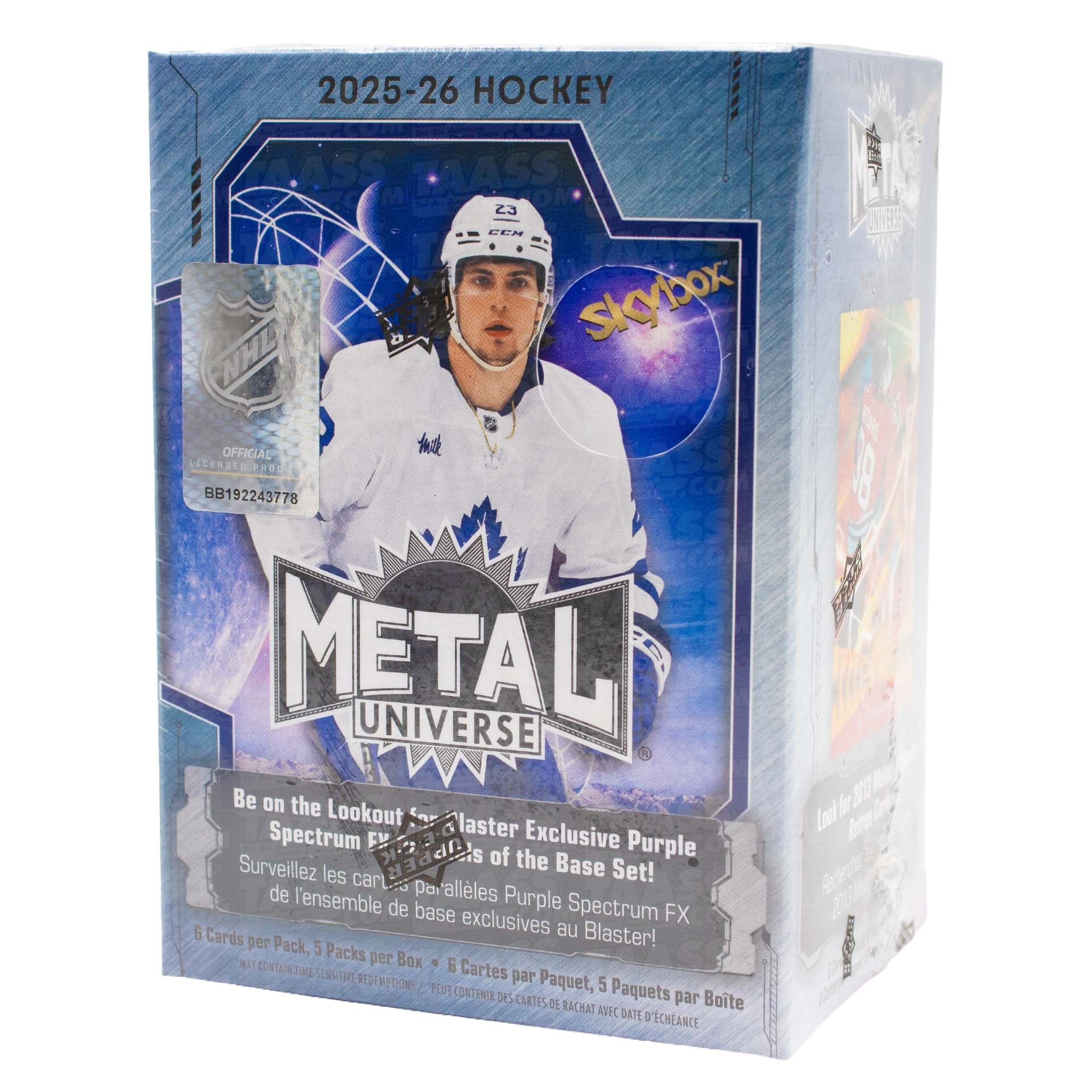 2025/26 Upper Deck Skybox Metal Universe Hockey NHL Blaster Box