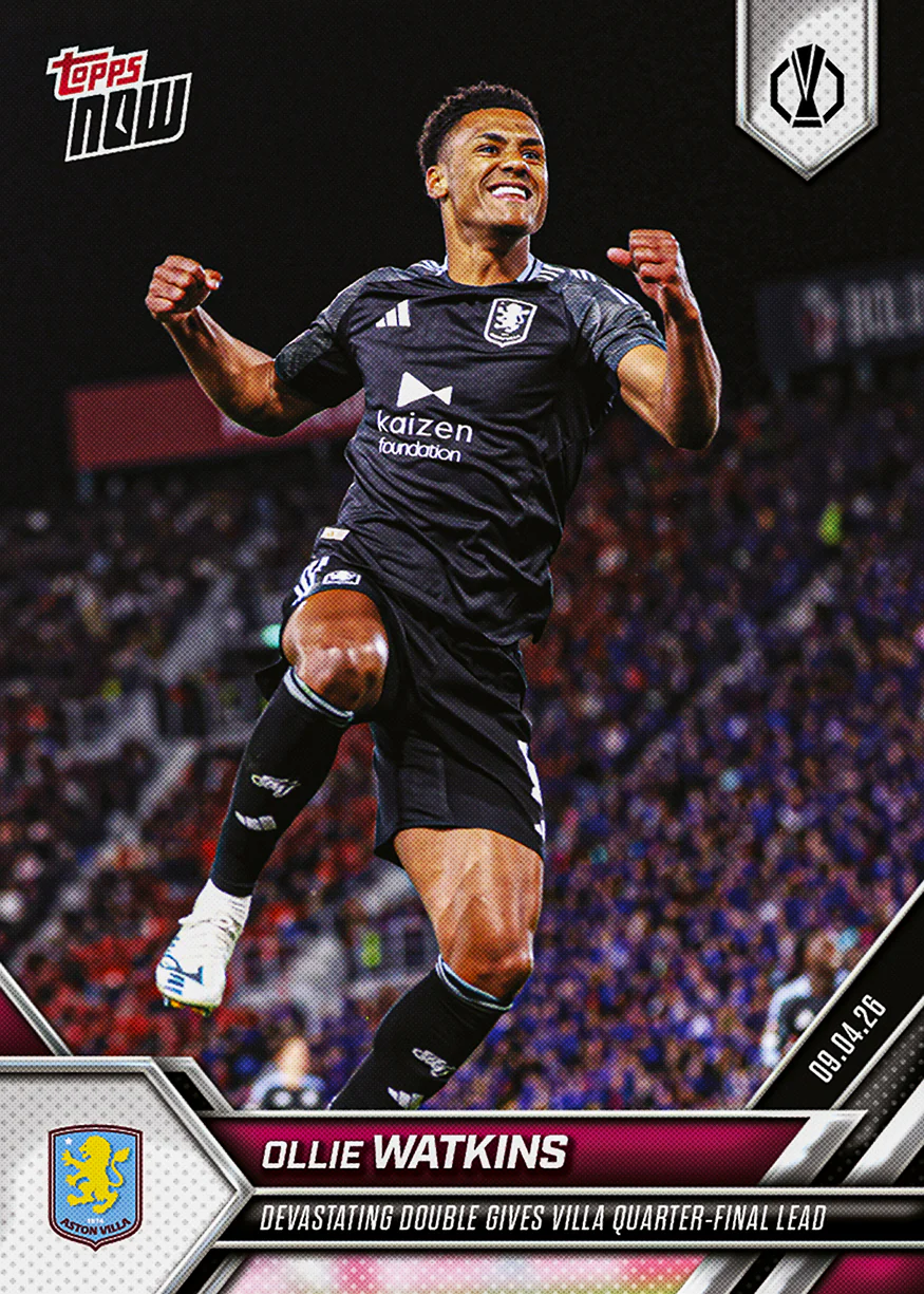 Ollie Watkins - 2025-26 UEL Topps NOW® - Card 26 - PR: 187