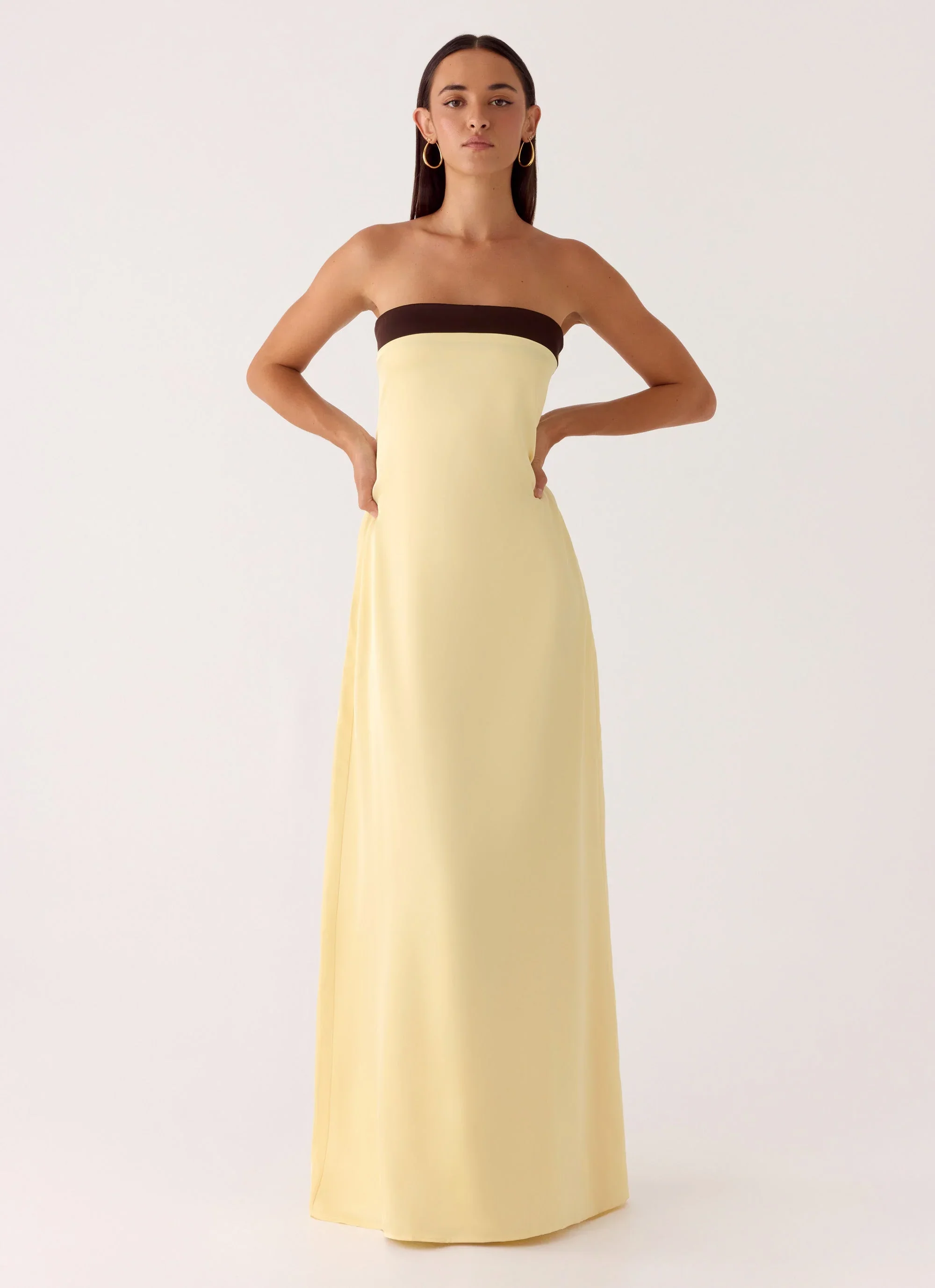 Jiana Maxi Dress - Baby Yellow