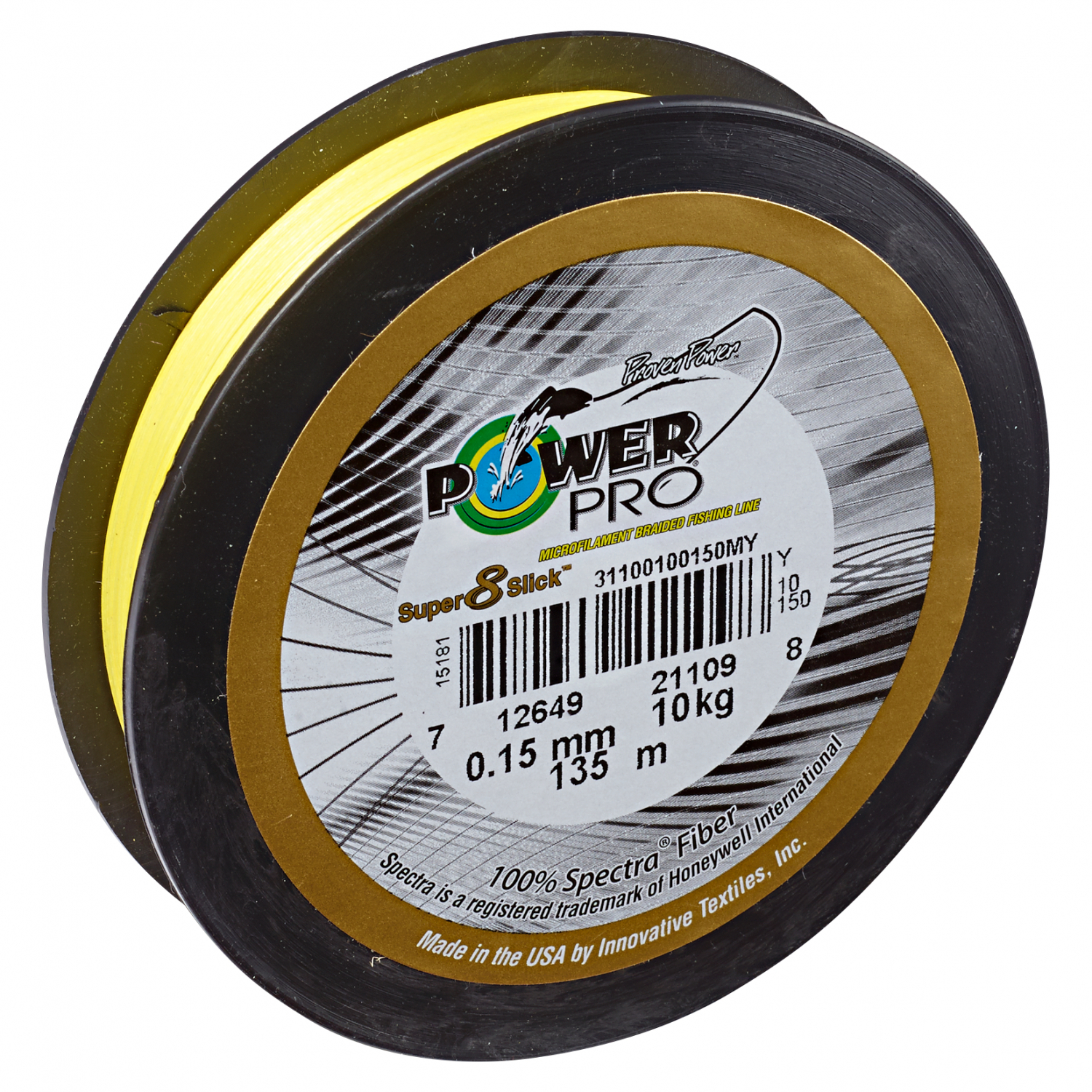 Power Pro Fishing Line Super 8 Slick (yellow, 135 m)