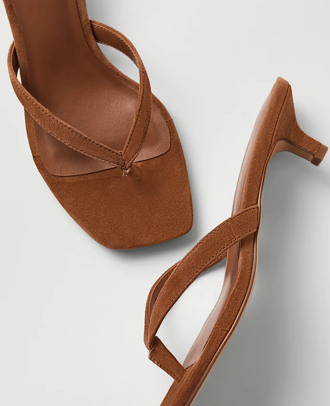Suede Kitten Heel Sandal