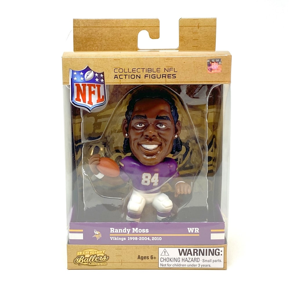 Randy Moss Minnesota Vikings Big Shot Ballers Legends NFL Figure
