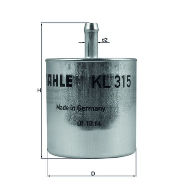 JMP KL315 fuel filterRef: Jmp00007A / 1052762