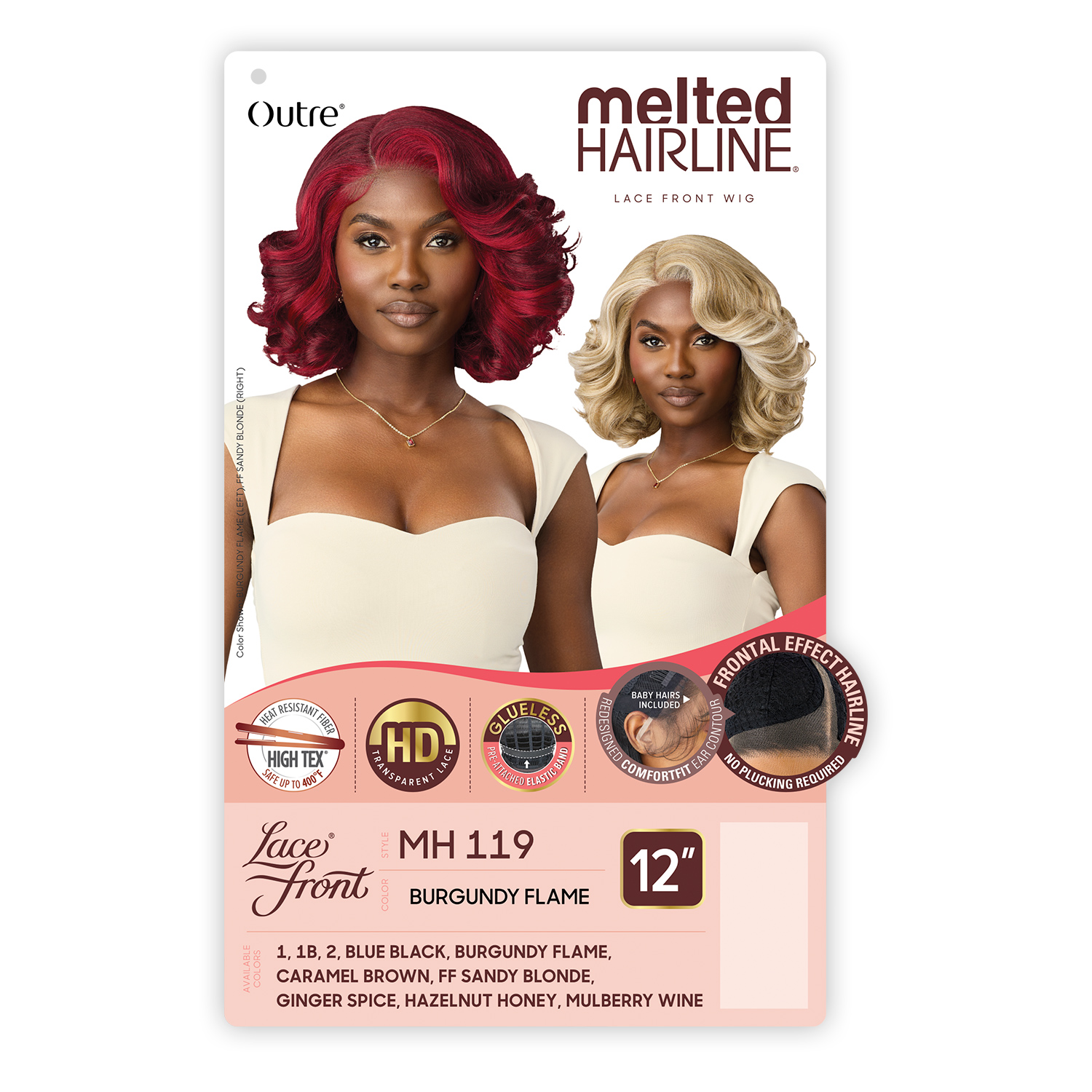 Outre HD Lace Front Wig Melted Hairline Glueless MH 119