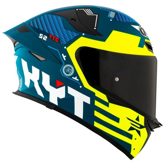 Casque intégral KYT TT-REVO FUSELAGE - Jaune / NoirRef : KYT0167