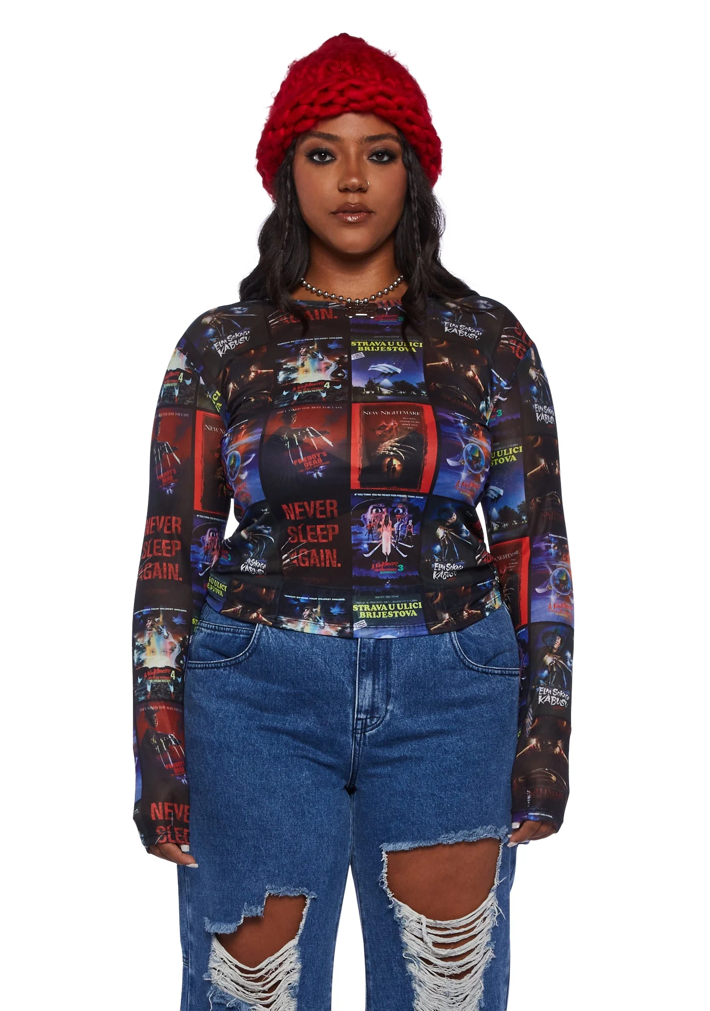 Never Sleeping Mesh Top