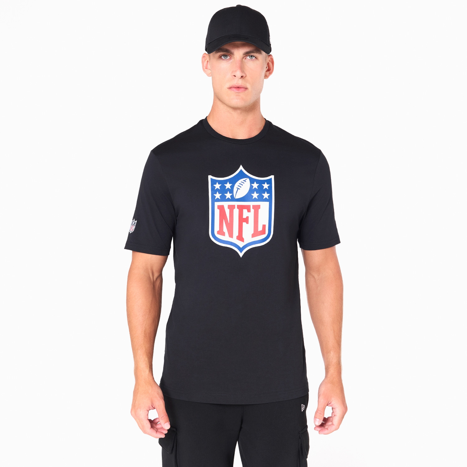 NFL Shield Team Logo New Era NFL T-Shirt Black