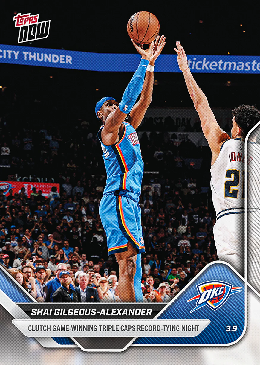 Shai Gilgeous-Alexander - 2025-26 NBA Topps NOW® - Card 200 - PR: 2261