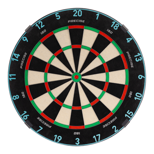 Precise 180 Endorphine Steel Dartboard with Numbered Ring - Infinity Blue