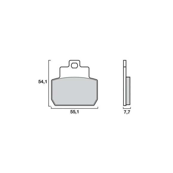 Brembo Sinter Metal Sintered Rear Brake PadsRef: 07061XS