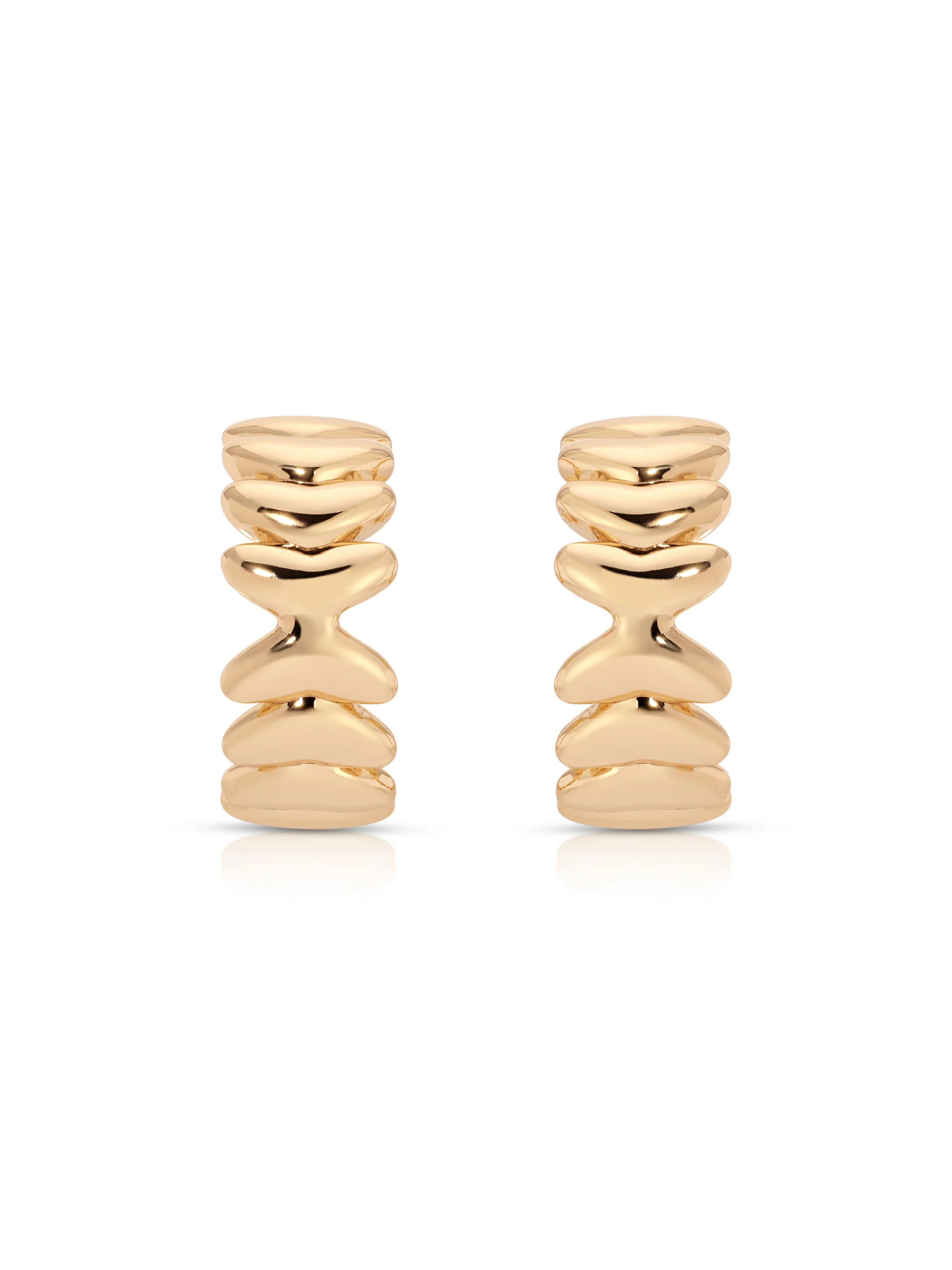 Small Metal Moderna Hoops