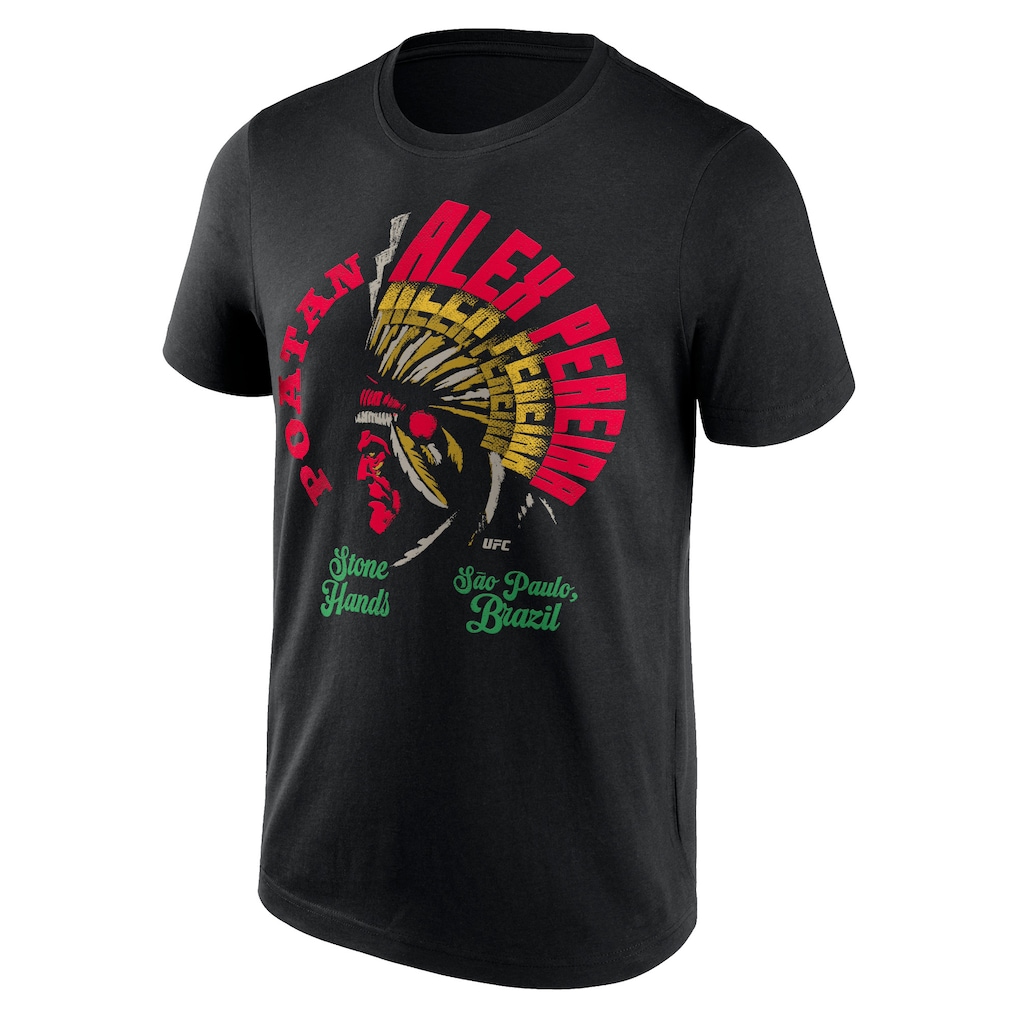 UFC Alex Pereira Poatan Headdress T-Shirt - Black - Mens
