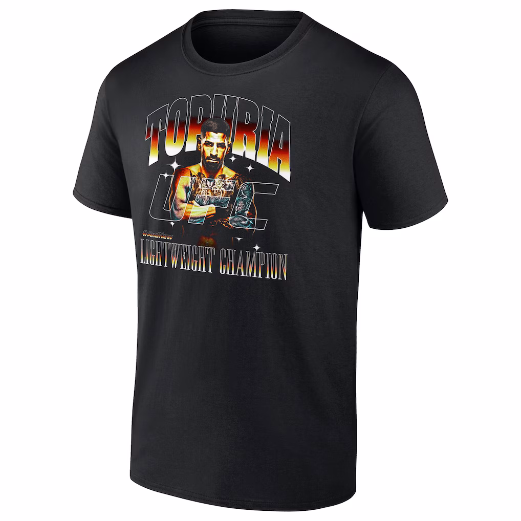UFC Ilia Topuria 317 Flyweight Champion T-Shirt - Black - Mens