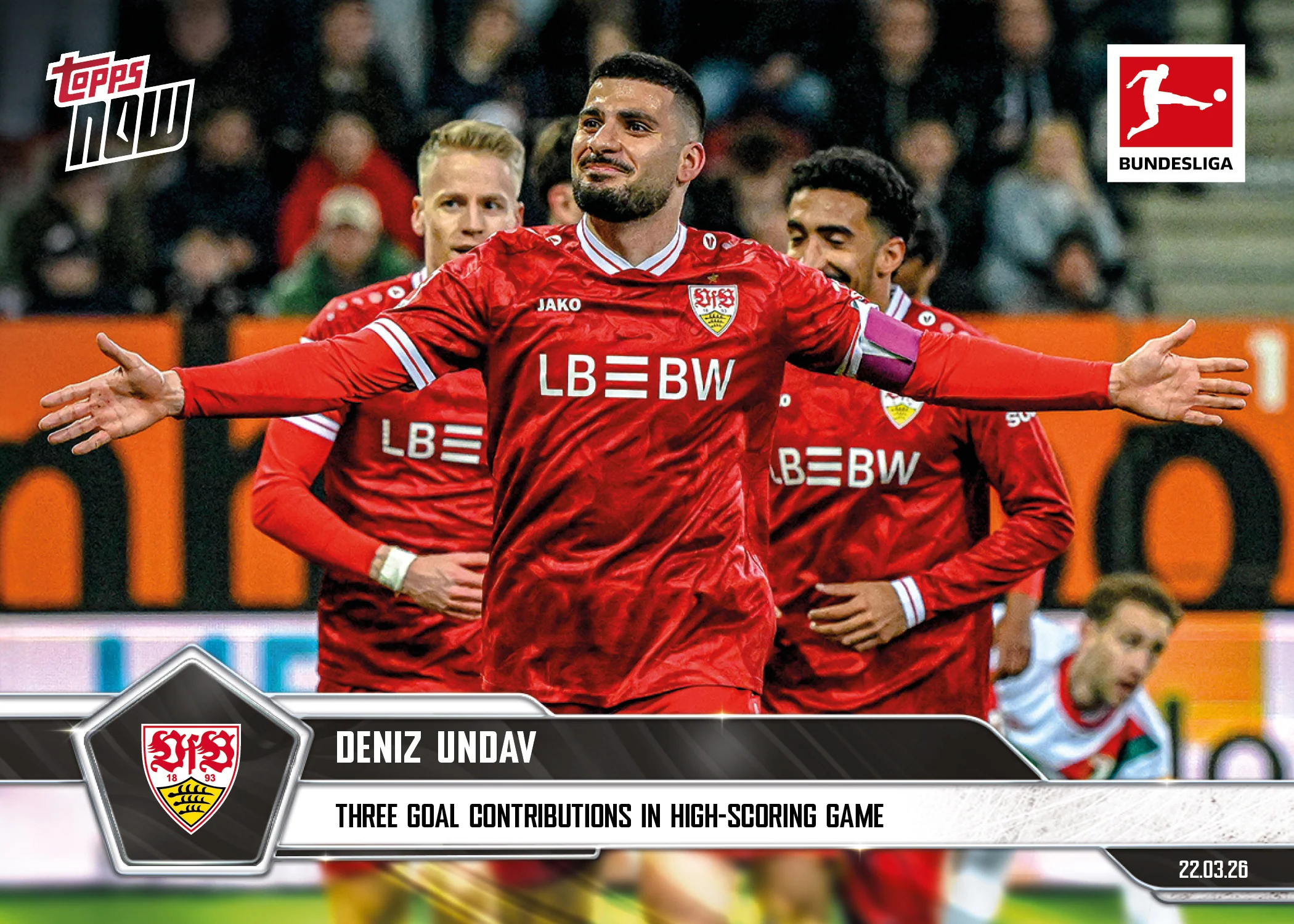 Deniz Undav - 2025-26 Bundesliga Topps NOW® - Card 156 - PR: 204