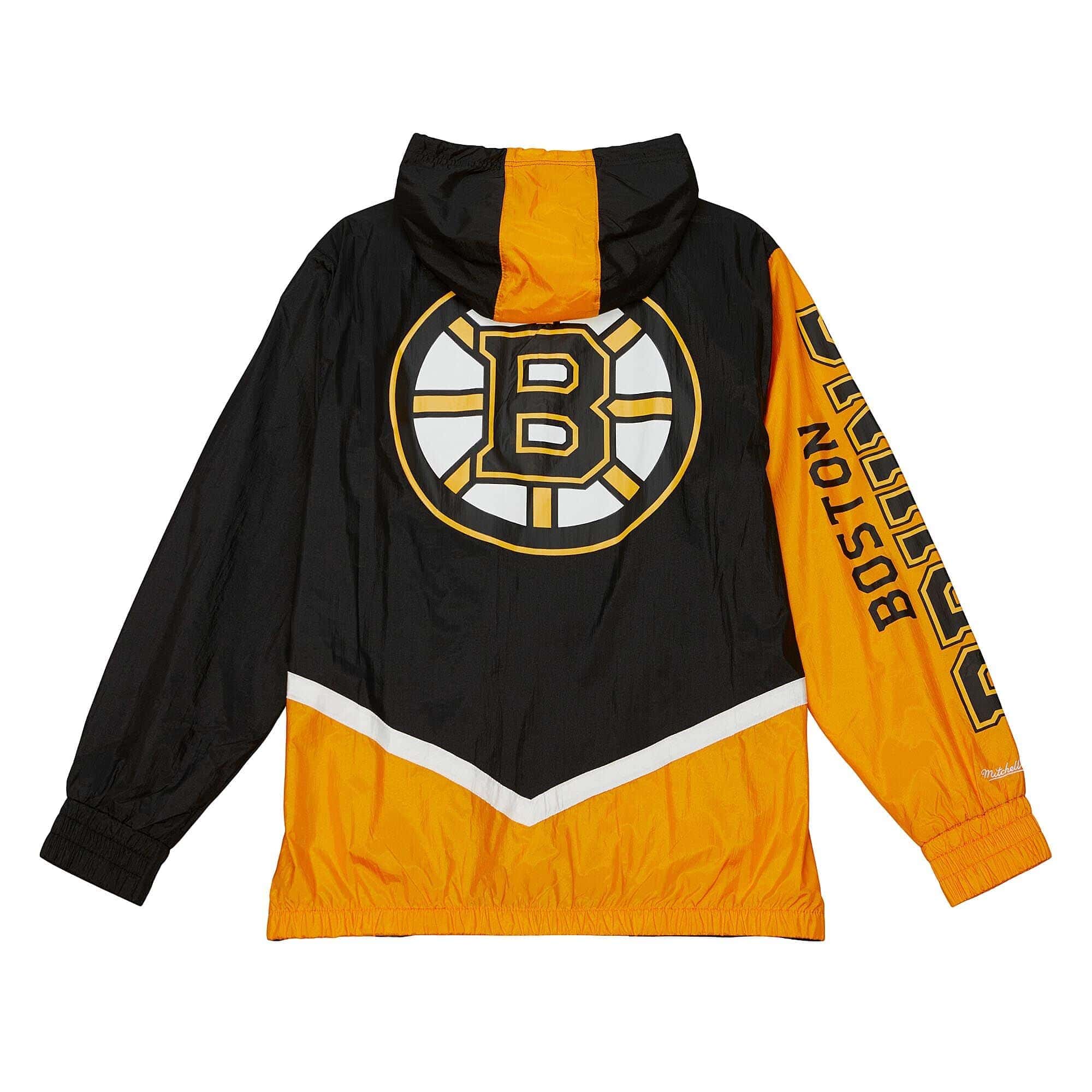 Boston Bruins Undeniable Mitchell & Ness NHL Windbreaker Jacket