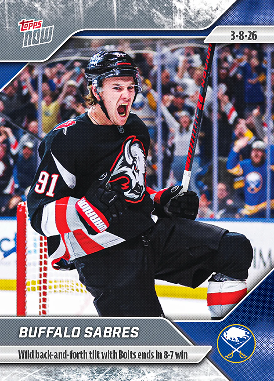 Buffalo Sabres - 2025-26 NHL Topps NOW® - Sticker # 118 Pack - PR: 270