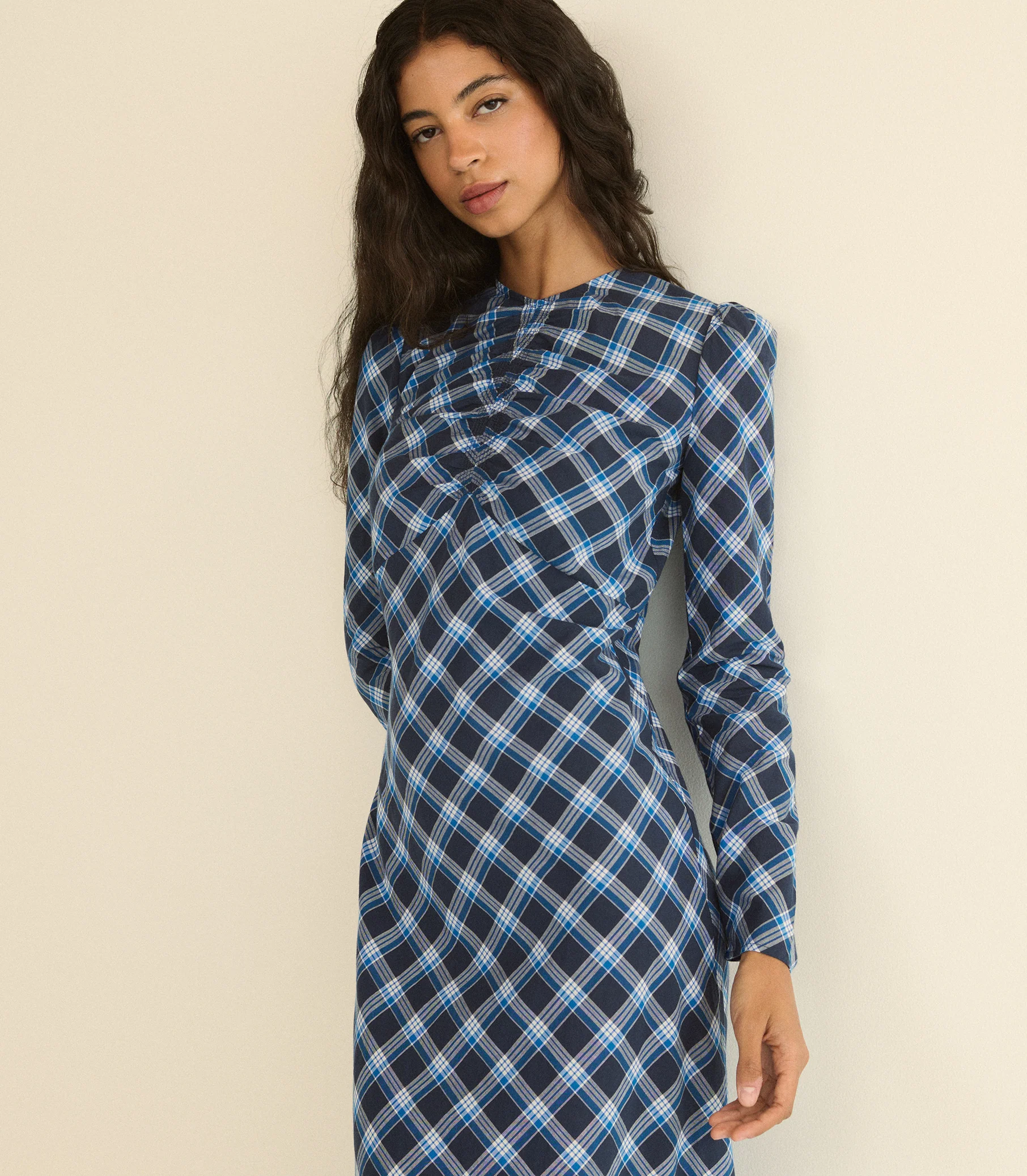 Begonia Maxi Dress - Valmont Plaid