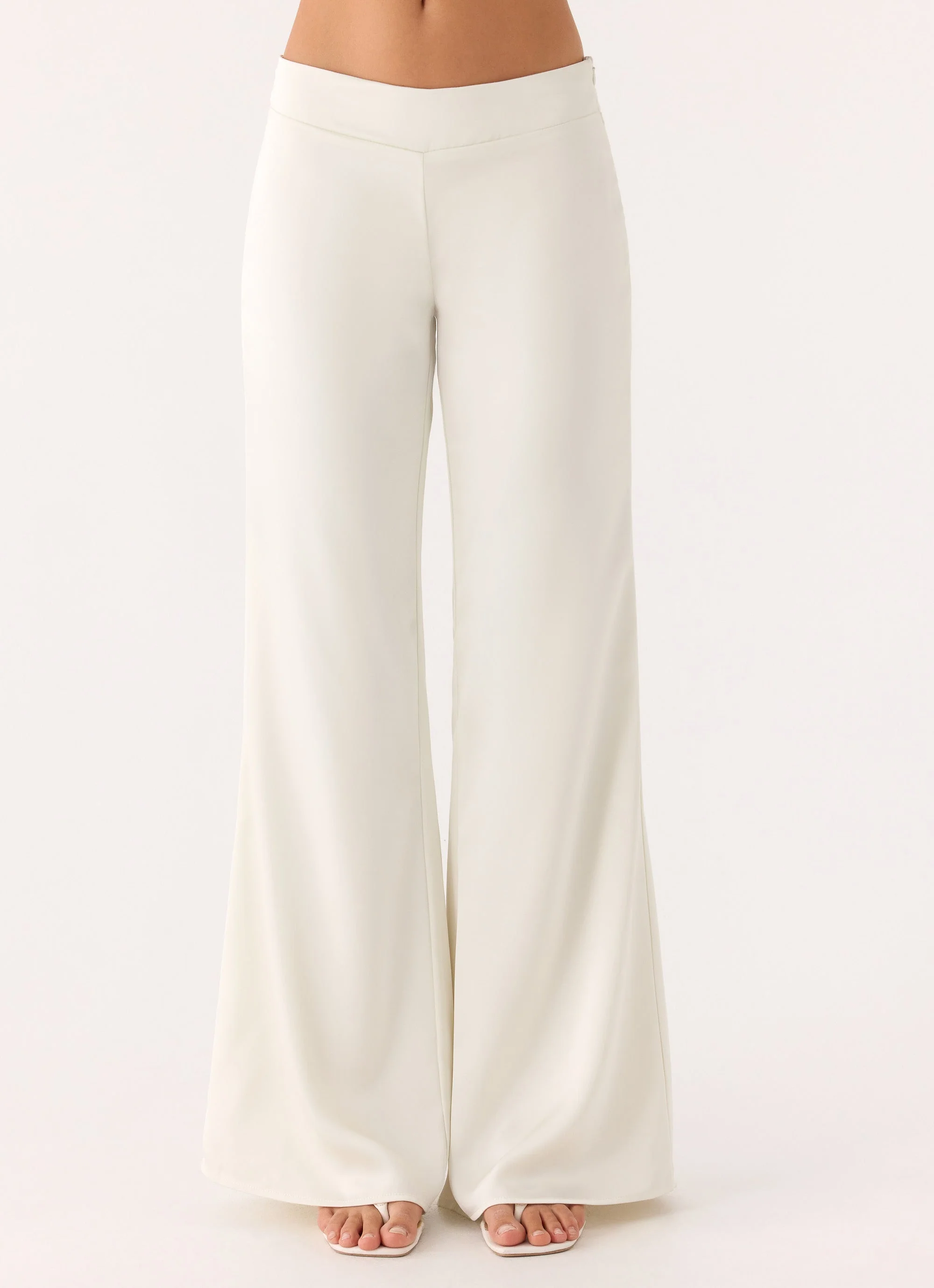 Elmah Low Rise Pants - White