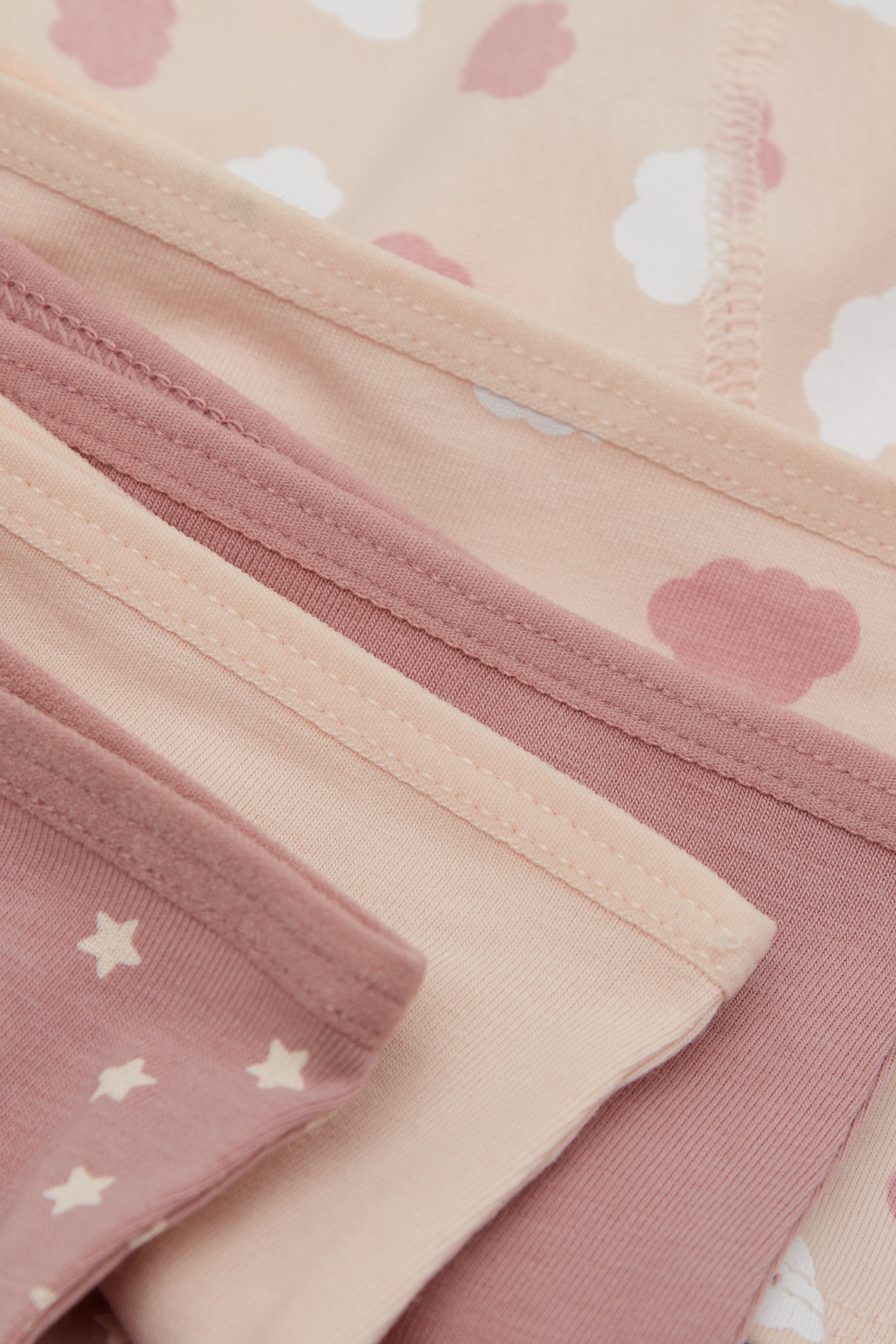 4 Pairs of Girls’ Printed Cotton Shorts